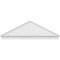 Ekena Millwork Peaked Cap Sunburst Architectural PVC Combination Pediment, 86"W x 28-3/8"H x 2-3/4"P (Pitch 6/12) PEDPC086X285PKC01 - alternate 2